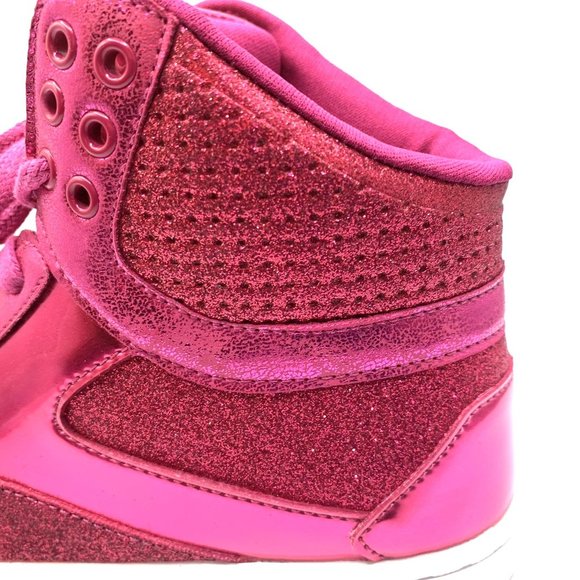 Pastry Shoes Unisex Pastry Glam Pie Fuchsia Pop Tart Glitter High